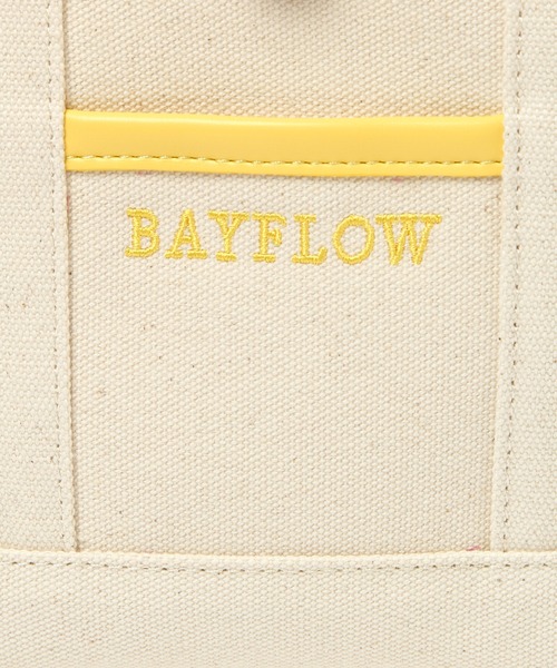 BAYFLOW(ベイフロー)の「ミニスクエアコンチョロゴトート-パイピング(トートバッグ・レディース・ブラック/ピンク/イエロー/ブルー/ライトグリーン/ラベンダー・FREE)」の16枚目の写真