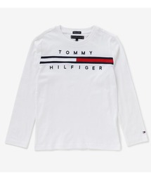 TOMMY HILFIGER（トミーヒルフィガー）の「【90~170㎝展開】フラッグロゴロングスリーブTシャツ（Tシャツ/カットソー・キッズ）」
