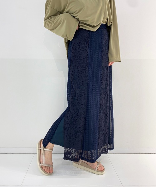 Bonum（ボナム）の「ヴィンテージライクレーススカート（スカート