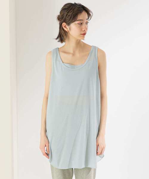 KBF(ケイビーエフ)の「ブラキャミソールセットタンクトップ(タンクトップ・レディース・ライトブルー/ベージュ/アイボリー・ONE)」の10枚目の写真