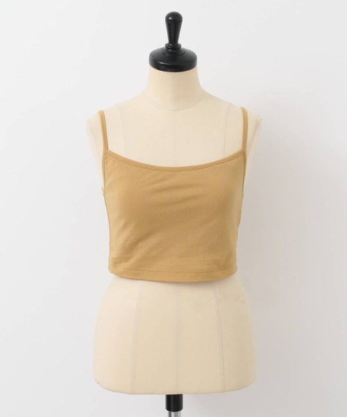 KBF(ケイビーエフ)の「ブラキャミソールセットタンクトップ(タンクトップ・レディース・ライトブルー/ベージュ/アイボリー・ONE)」の4枚目の写真