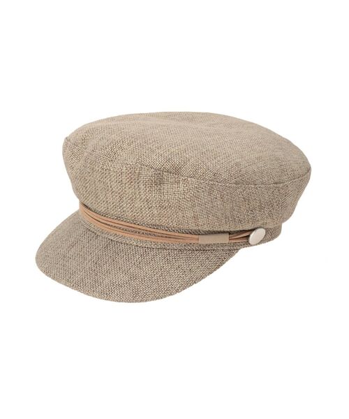 MURUA（ムルーア）の「スウェードロープマリンキャップ（キャスケット・レディース・ブラック/ベージュ・FREE）」の2枚目の写真