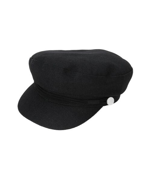 MURUA（ムルーア）の「スウェードロープマリンキャップ（キャスケット・レディース・ブラック/ベージュ・FREE）」の4枚目の写真