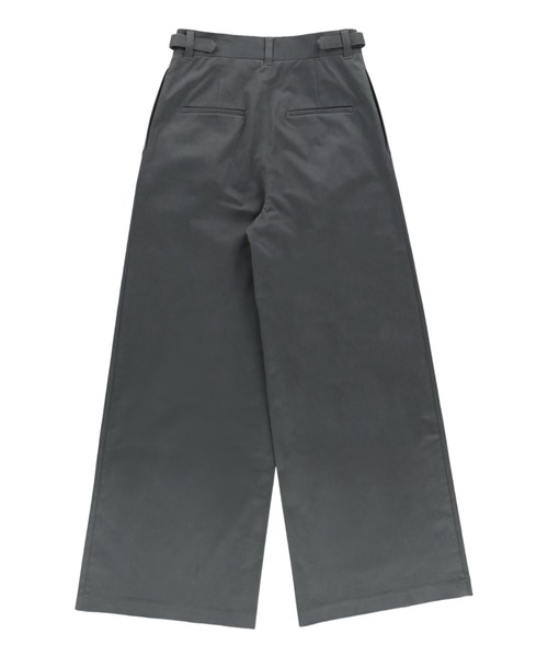 ALEXIA STAM（アリシアスタン）の「Two Tuck Wide Straight Pants/ツータックワイドストレートパンツ（その他パンツ・レディース・チャコールグレー/ベージュ/カーキ・S/M/XS）」の6枚目の写真