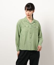 human woman | ◆製品染・綿SIライトクロスシャツ(シャツ/ブラウス)