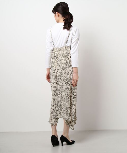 SPIGA（スピーガ）の「アニマル柄キャミOP（ワンピース・レディース・ブラック/ホワイト/キャメル・FREE）」の5枚目の写真