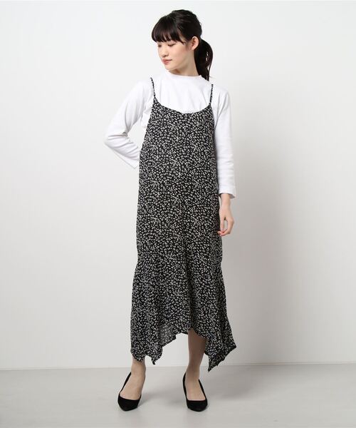 SPIGA（スピーガ）の「アニマル柄キャミOP（ワンピース・レディース・ブラック/ホワイト/キャメル・FREE）」の8枚目の写真