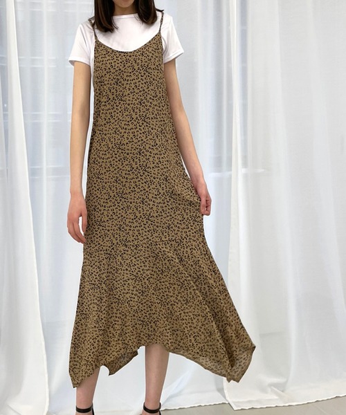 SPIGA（スピーガ）の「アニマル柄キャミOP（ワンピース・レディース・ブラック/ホワイト/キャメル・FREE）」の11枚目の写真