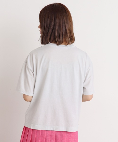 chambre de charme（シャンブルドゥシャーム）の「cdc 20/-度詰天竺　レンズの中プリントT（Tシャツ/カットソー・レディース・グレー/オフホワイト・FREE）」の19枚目の写真