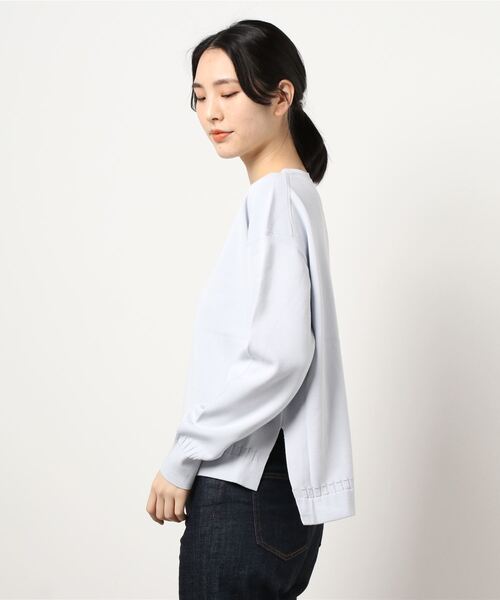 Pao de lo（パオデロ）の「【VOYAGE】ミラノリブニット（ニット/セーター・レディース・パープル/ブラック系その他/ダークベージュ・9号）」の4枚目の写真