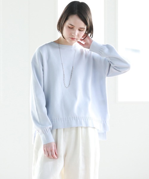 Pao de lo（パオデロ）の「【VOYAGE】ミラノリブニット（ニット/セーター・レディース・パープル/ブラック系その他/ダークベージュ・9号）」の3枚目の写真