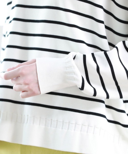 Pao de lo（パオデロ）の「【VOYAGE】ミラノリブニット（ニット/セーター・レディース・パープル/ブラック系その他/ダークベージュ・9号）」の8枚目の写真