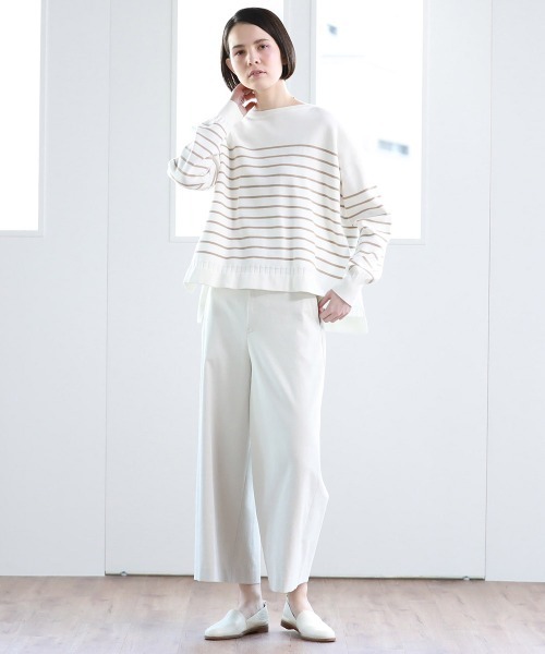 Pao de lo（パオデロ）の「【VOYAGE】ミラノリブニット（ニット/セーター・レディース・パープル/ブラック系その他/ダークベージュ・9号）」の14枚目の写真