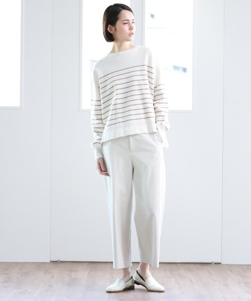 Pao de lo（パオデロ）の「【VOYAGE】ミラノリブニット（ニット/セーター・レディース・パープル/ブラック系その他/ダークベージュ・9号）」の15枚目の写真