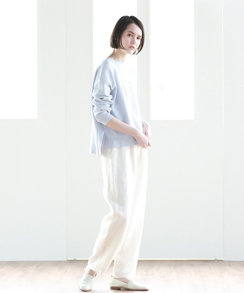 Pao de lo（パオデロ）の「【VOYAGE】ミラノリブニット（ニット/セーター・レディース・パープル/ブラック系その他/ダークベージュ・9号）」の18枚目の写真