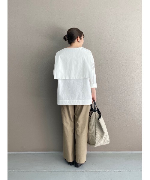 BEARDSLEY（ビアズリー）の「セーラーブラウス（シャツ/ブラウス・レディース・ホワイト・FREE）」の4枚目の写真