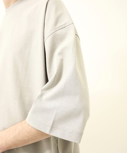 NEONSIGN（ネオンサイン）の「WIDE T-SHIRT（Tシャツ/カットソー・メンズ・ブラック/グレー/ピンクベージュ/ダークグレー・46/44/48）」の18枚目の写真