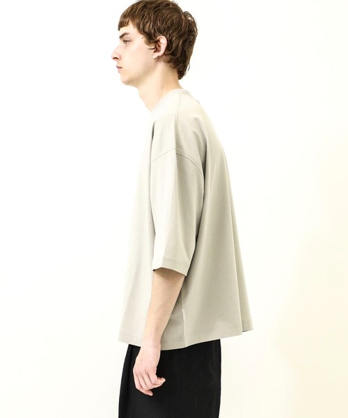 NEONSIGN（ネオンサイン）の「WIDE T-SHIRT（Tシャツ/カットソー・メンズ・ブラック/グレー/ピンクベージュ/ダークグレー・46/44/48）」の12枚目の写真