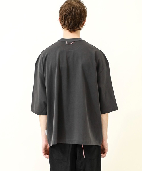 NEONSIGN（ネオンサイン）の「WIDE T-SHIRT（Tシャツ/カットソー・メンズ・ブラック/グレー/ピンクベージュ/ダークグレー・46/44/48）」の13枚目の写真