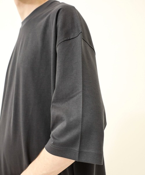 NEONSIGN（ネオンサイン）の「WIDE T-SHIRT（Tシャツ/カットソー・メンズ・ブラック/グレー/ピンクベージュ/ダークグレー・46/44/48）」の17枚目の写真