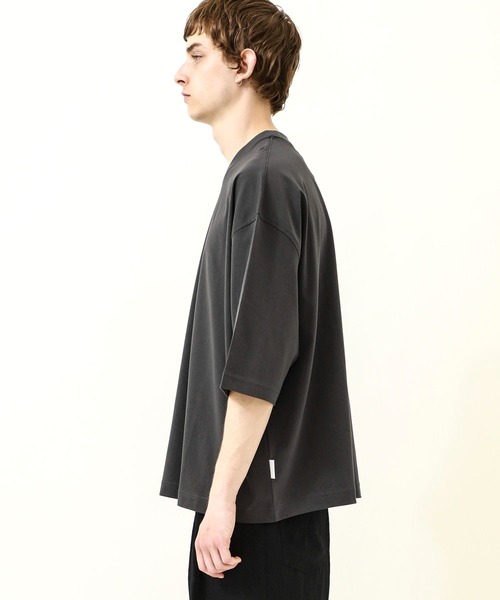 NEONSIGN（ネオンサイン）の「WIDE T-SHIRT（Tシャツ/カットソー・メンズ・ブラック/グレー/ピンクベージュ/ダークグレー・46/44/48）」の11枚目の写真