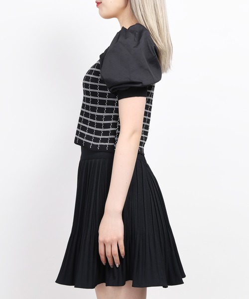 WC(ダブル シー)の「パールボタン半袖ブラウス(シャツ/ブラウス・レディース・ホワイト/ブラック・FREE)」の9枚目の写真