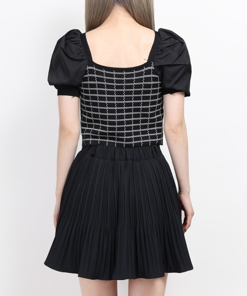 WC(ダブル シー)の「パールボタン半袖ブラウス(シャツ/ブラウス・レディース・ホワイト/ブラック・FREE)」の10枚目の写真