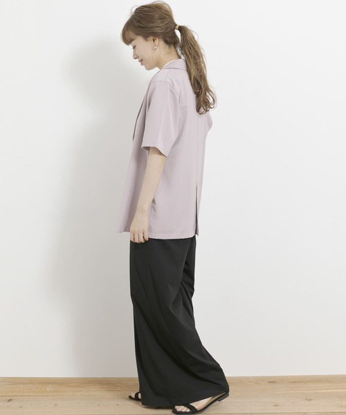 URBAN RESEARCH Sonny Label（アーバンリサーチサニーレーベル）の「オープンカラーシャツジャケット（その他アウター・レディース・ブラウン/ピンク系その他・FREE）」の7枚目の写真