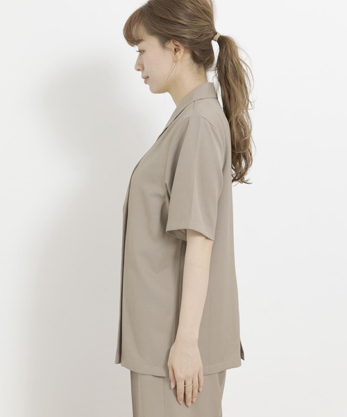 URBAN RESEARCH Sonny Label（アーバンリサーチサニーレーベル）の「オープンカラーシャツジャケット（その他アウター・レディース・ブラウン/ピンク系その他・FREE）」の6枚目の写真