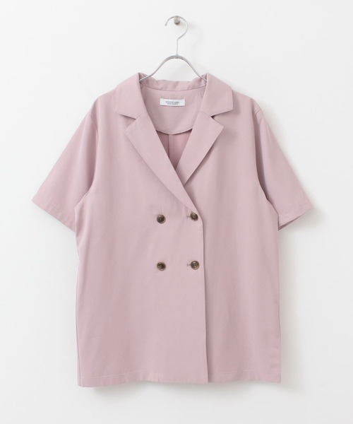 URBAN RESEARCH Sonny Label（アーバンリサーチサニーレーベル）の「オープンカラーシャツジャケット（その他アウター・レディース・ブラウン/ピンク系その他・FREE）」の12枚目の写真