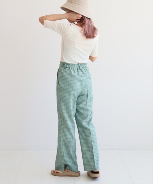 SLOBE citron.（スローブシトロン）の「SLOBE citron. バイカラーメロー TEE【手洗い可能】◆（Tシャツ/カットソー・レディース・グリーン/アイボリー・FREE）」の8枚目の写真