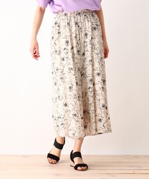 SHOO・LA・RUE | スラブ花柄ワイドパンツ(その他パンツ)