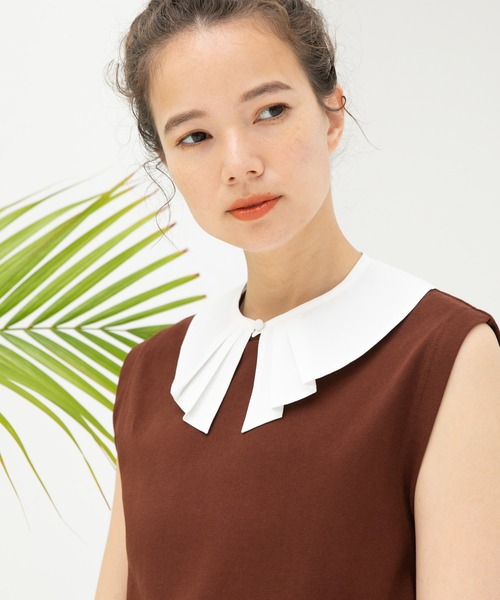 niko and...（ニコアンド）の「【9/2 ヒルナンデスOA放映アイテム】オリジナルタック付け襟（付け襟・レディース・ホワイト/ブラック・0）」の18枚目の写真