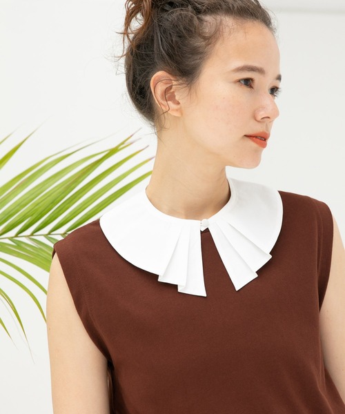 niko and...（ニコアンド）の「【9/2 ヒルナンデスOA放映アイテム】オリジナルタック付け襟（付け襟・レディース・ホワイト/ブラック・0）」の22枚目の写真