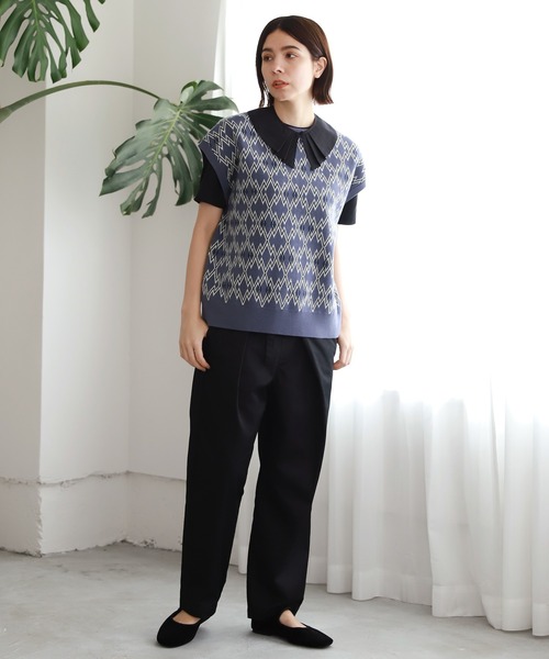 niko and...（ニコアンド）の「【9/2 ヒルナンデスOA放映アイテム】オリジナルタック付け襟（付け襟・レディース・ホワイト/ブラック・0）」の20枚目の写真