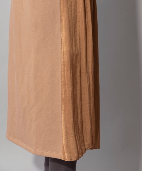 Munich（ミューニック）の「フレンチテリー×リンクルサテン　ドッキングワンピース（ワンピース・レディース・ブラック/グレー/キャメル・FREE）」の13枚目の写真