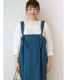 Samansa Mos2 | シャドーチェックレース刺繍ブラウス(シャツ/ブラウス)