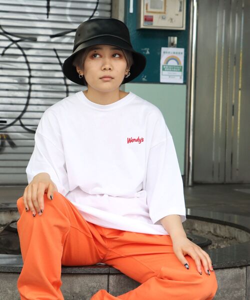 NAVAL(ナバル)の「Wendy's LOGO PRINT SHORT SLEEVE TEE(Tシャツ/カットソー・メンズ・チャコール/ホワイト/ブルーグレー・MEDIUM/LARGE)」の2枚目の写真