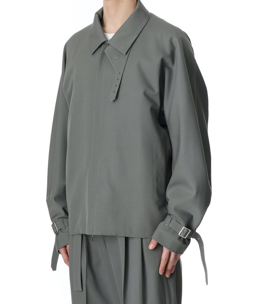 ATTACHMENT（アタッチメント）の「WOOL GABARDINE FLIGHT JACKET（ブルゾン・メンズ・ブラック/グレー系その他・1/2/3）」の3枚目の写真