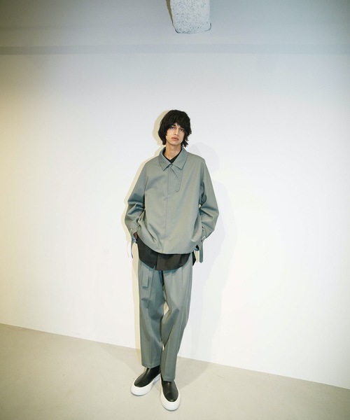 ATTACHMENT（アタッチメント）の「WOOL GABARDINE FLIGHT JACKET（ブルゾン・メンズ・ブラック/グレー系その他・1/2/3）」の4枚目の写真