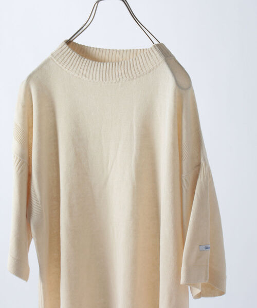 GLOSTER（グロスター）の「ガンジーニット ショートスリーブ（ニット/セーター・メンズ・ネイビー/キナリ/黄緑系・M/L）」の21枚目の写真