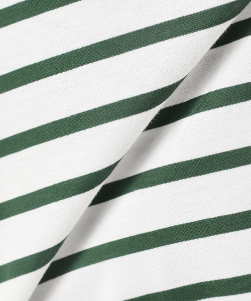 SLOBE IENA（スローブイエナ）の「パネルボーダーハーフスリーブプルオーバー【手洗い可能】◆（Tシャツ/カットソー・レディース・ブラック/グレー/グリーン・FREE）」の14枚目の写真