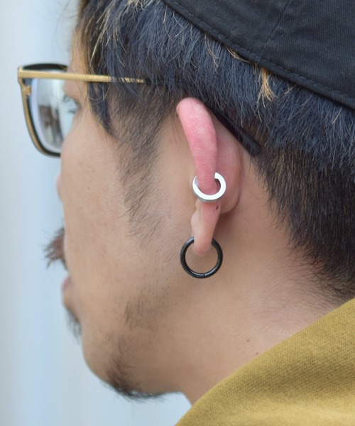 LION HEART（ライオンハート）の「【LION HEART】LH-1 デュオイヤーカフ/サージカルステンレス　メンズギフト/誕生日/クリスマス/プレゼント/ペアアクセ（イヤーカフ・メンズ・シルバー系その他/ブラック/シルバー/ブラック系その他/シルバー系その他3/ブラック系その他3・FREE）」の18枚目の写真