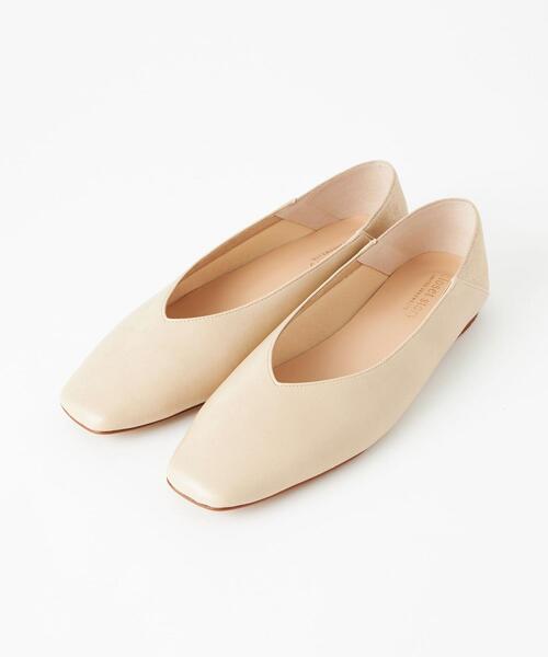 closet story（クローゼットストーリー）の「＜closet story（クローゼットストーリー）＞バックメタリック スクエアトゥ フラットシューズ 21FW（その他シューズ・レディース・ブラック/ベージュ・23cm/23.5cm/24cm/24.5cm）」の8枚目の写真