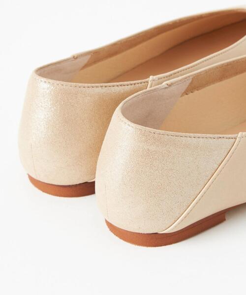 closet story（クローゼットストーリー）の「＜closet story（クローゼットストーリー）＞バックメタリック スクエアトゥ フラットシューズ 21FW（その他シューズ・レディース・ブラック/ベージュ・23cm/23.5cm/24cm/24.5cm）」の7枚目の写真