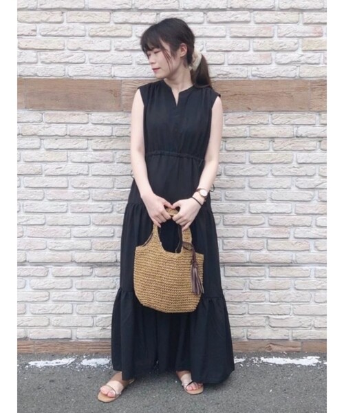 DRESKIP(ドレスキップ)の「◆ティア-ドマキシワンピース(ワンピース・レディース・グレー系その他/サンドベージュ/ブルー・02/03)」の8枚目の写真