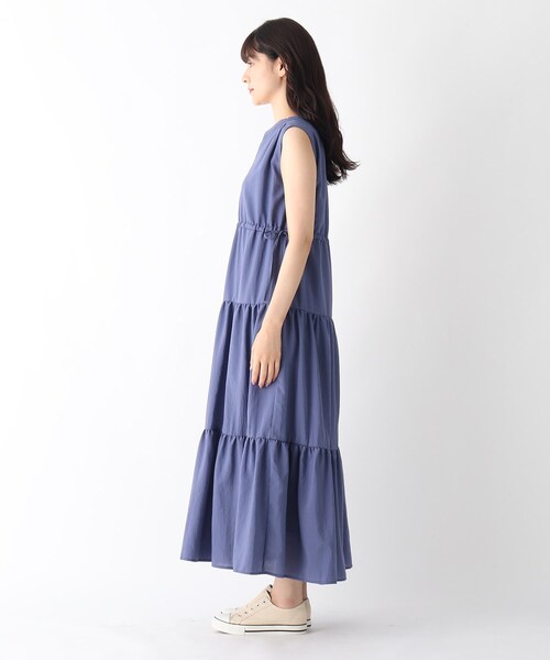 DRESKIP(ドレスキップ)の「◆ティア-ドマキシワンピース(ワンピース・レディース・グレー系その他/サンドベージュ/ブルー・02/03)」の14枚目の写真