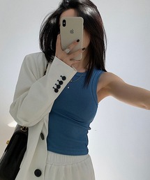 ハイネックタンクトップ