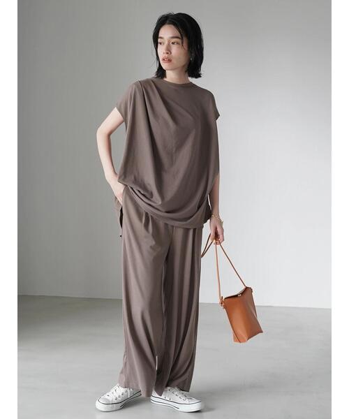 AMERICAN HOLIC（アメリカンホリック）の「SET デザインノースリーブカットプルオーバー（Tシャツ/カットソー・レディース・ダークネイビー/モカ・M/L）」の20枚目の写真