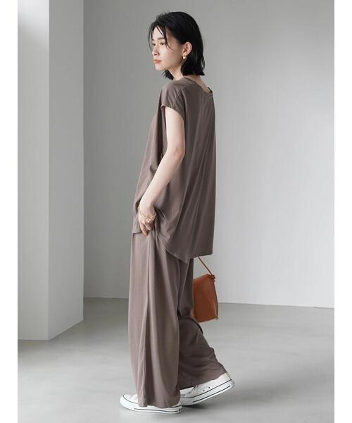 AMERICAN HOLIC（アメリカンホリック）の「SET デザインノースリーブカットプルオーバー（Tシャツ/カットソー・レディース・ダークネイビー/モカ・M/L）」の19枚目の写真